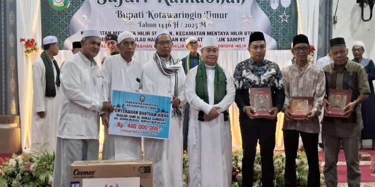 FOTO: DIAN/MATA KALTENG - Safari Ramadan Pemkab Kotim di Kecamatan Mentaya Hilir Selatan, Jumat 21 Maret 2025 kemarin.