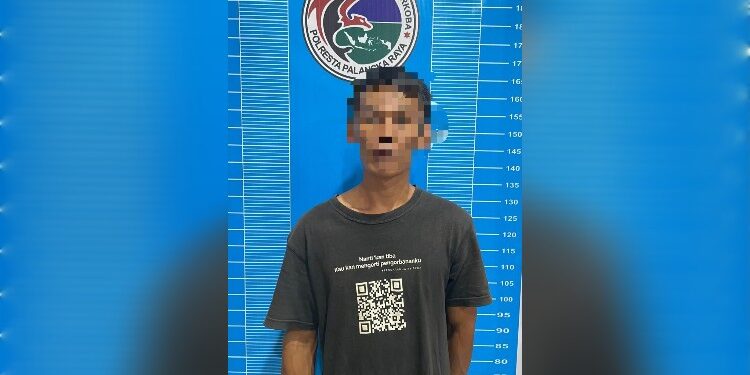 FOTO: MATAKALTENG - Terduga pelakuposte7 saatMK  Lamkggani18 p Polresta Palangka Ra.