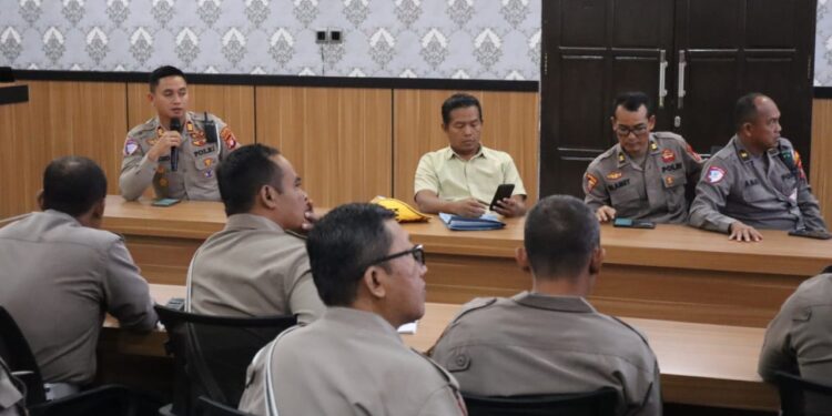FOTO: MATAKALTENG - Suasana Latpraops Ketupat Telabang 2025 Polresta Palangka Raya.