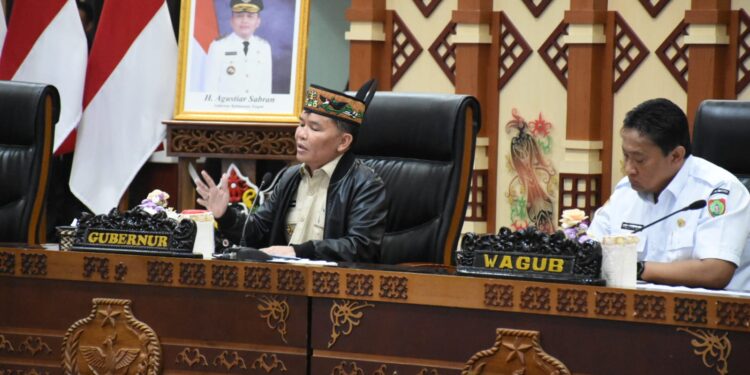 FOTO : IST/MATAKALTENG - Gubernur Kalimantan Tengah Agustiar Sabran dan Wakil Gubernur Edy Pratowo saling berkoordinasi dalam penanganan arus mudik Lebaran 2025. 