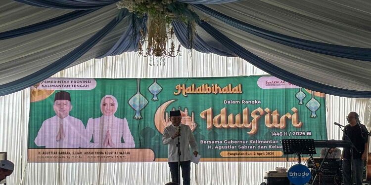 FOTO: IST/MATAKALTENG - Gubernur Kalteng Agustiar Sabran menggelar open house di Pangkalan Bun, Kobar, Rabu 2 April 2025.