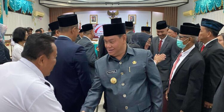 Foto: MATA KALTENG - Bupati Kabupaten usai melantik pejabat di lingkup RSUD dr Murjani Sampit, 9 April 2025.