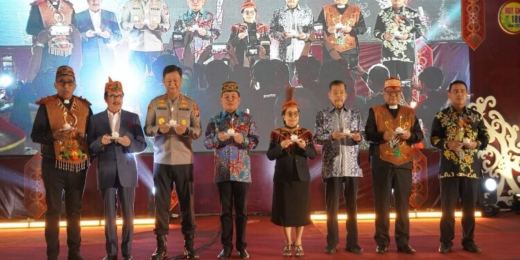 FOTO: IST/MATAKALTENG - Perayaan puncak Hari Ulang Tahun ke-186 GKE di Kalawa Convention Hall, Palangka Raya, Kamis 10 April 2025 sore.