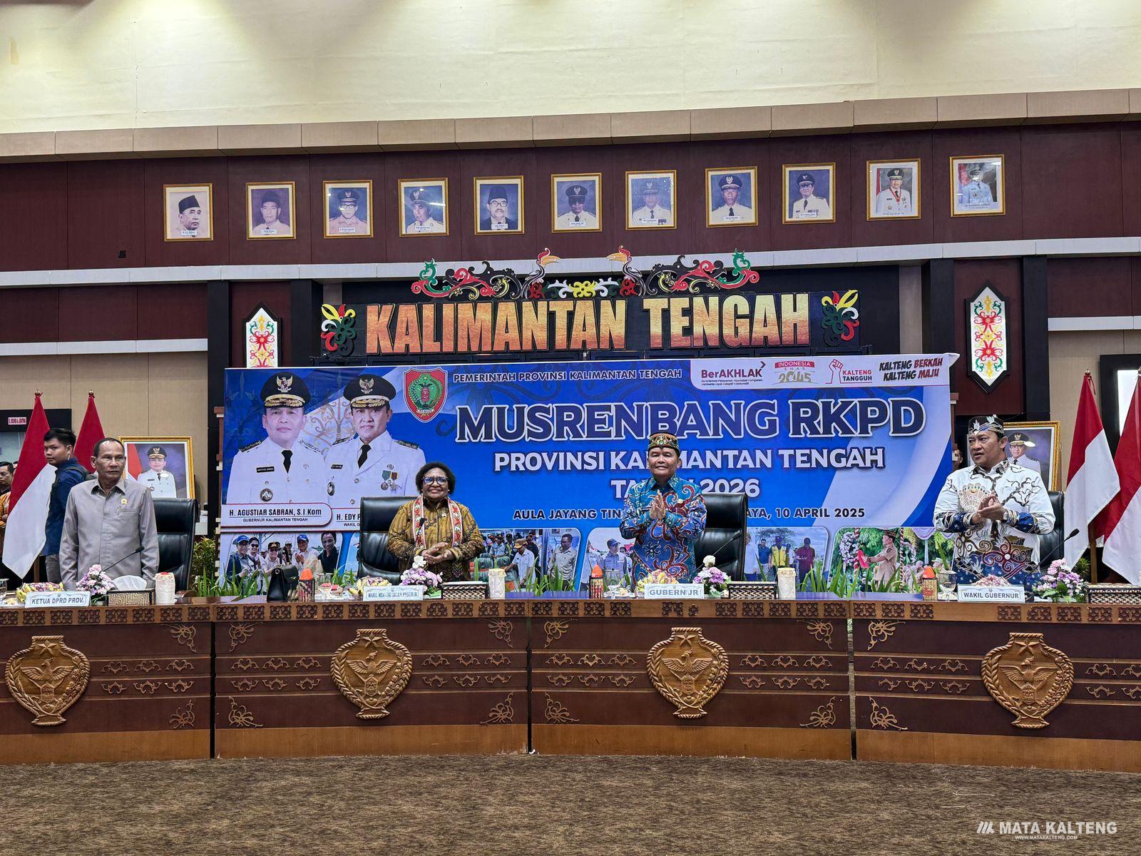 Pemprov Kalteng Gelar Musrenbang RKPD 2025, Wamendagri Tekankan Sinkronisasi Pusat dan Daerah
