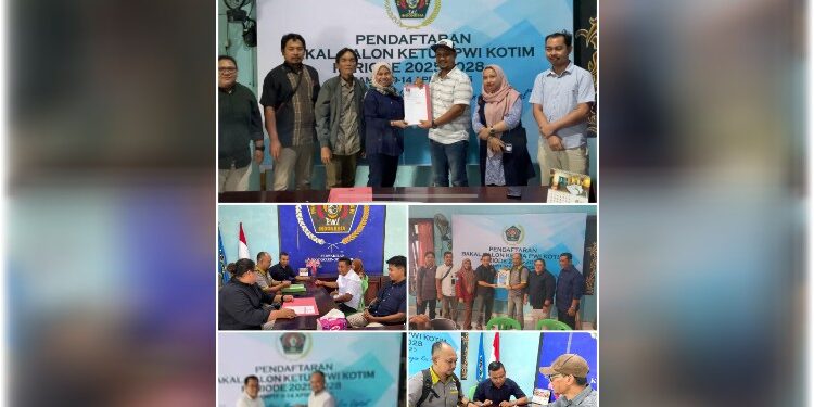 FOTO: MATAKALTENG - para kandidat Bacalon Ketua PWI Kotim.