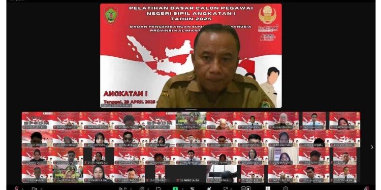 FOTO: IST/MATAKALTENG - Pelatihan Dasar, Calon Pegawai Negeri Sipil untuk Golongan II dan III Angkatan I Tahun 2025.