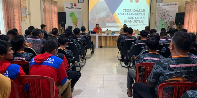 Foto: DIAN/MATA KALTENG - Pelatihan posko Karhutla Se Kalteng di Kotim, 6 Mei 2025.