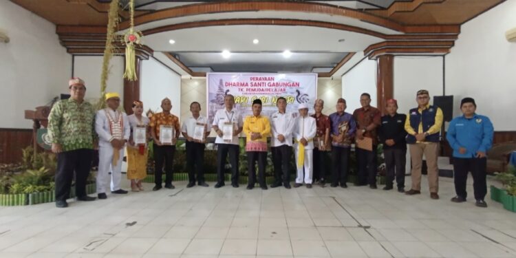 Foto:IST/MATA KALTENG - Peringatan Hari Suci Nyepi Tahun Baru Saka 1947 tahun 2025 di Kabupaten Kotawaringin Timur dengan pelaksanaan Dharmasanti, 7 Mei 2025.