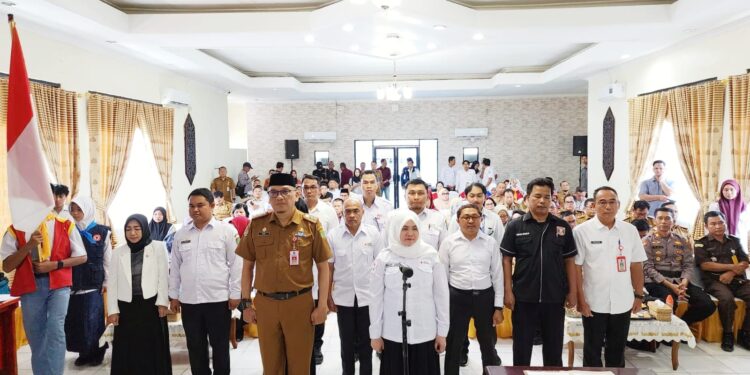 FOTO: MATAKALTENG - Saat Pengukuhan Pengurus PMI Barsel.