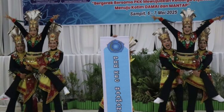 Foto: IST/MATA KALTENG - Penutupan Jambore Kader PKK Kabupaten Kotawaringin Timur 2025.