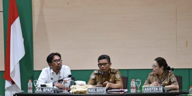 FOTO : MATAKALTENG - Suasana saat penyambutan BPKP oleh Wakil Bupati Katingan.