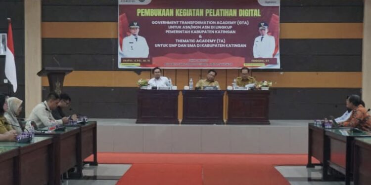 FOTO : MATAKALTENG - Suasana kegiatan pelatihan di aula Bappelitbang Katingan.