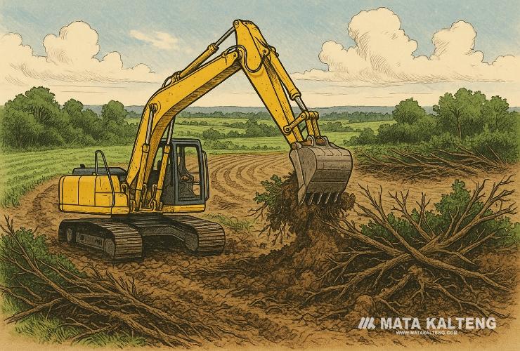 Infrastruktur Tak Mendukung, Camat Pulau Hanaut Dukung Penarikan Ekskavator