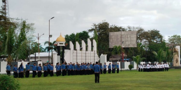 Foto:IST/MATA KALTENG - Upacara peringatan hari Kebangkitan Nasional, 20 Mei 2025.