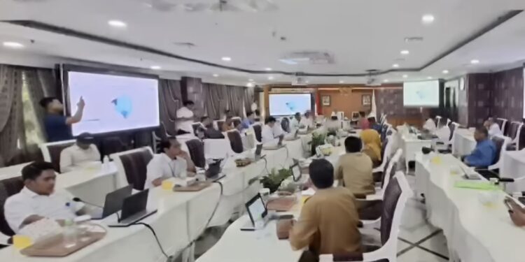 Foto:IST/MATA KALTENG - Suasana presentasi pengajuan proposal sekolah rakyat oleh wakil bupati Kotim Irawati di Kemensos, 19 Mei 2025.