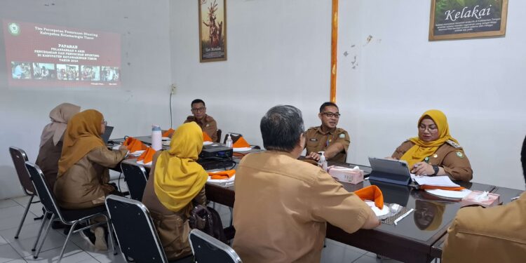 Foto:DIAN/MATA KALTENG - Rapat Persiapan Penilaian Kinerja Kabupaten/Kota dalam pelaksanaan aksi konvergensi percepatan penurunan Stunting Kalteng Tahun 2025, 20 Mei 2025.