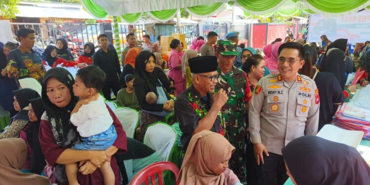 Foto:IST/MATA KALTENG - Kegiatan gebyar posyandu yang diselenggarakan Polres Kotim.