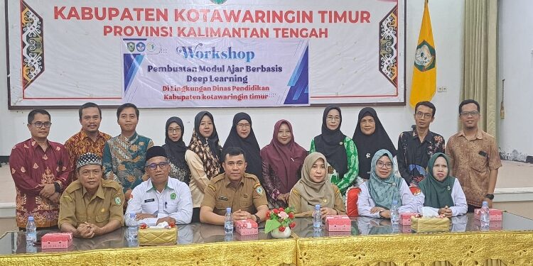 FOTO: DIAN/MATA KALTENG - Pelatihan pembuatan model ajar berbasis Deep learning bagi guru agama Islam di Kabupaten Kotim.