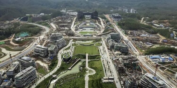 FOTO: IST/MATAKALTENG - Penampakan Terkini Istana Presiden di IKN.