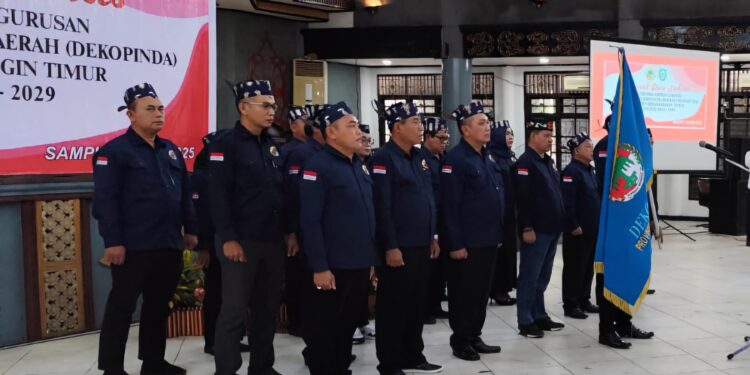 Foto:DIAN/MATA KALTENG - Pengurus Dekopinda Kotim yang dikukuhkan.