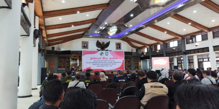Foto: DIAN/MATA KALTENG - Kegiatan pengukuhan pengurus Dekopinda Kotim, 26 Mei 2025.