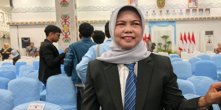 FOTO: IST/MATAKALTENG - Kepala Badan Kepegawaian Daerah (BKD) Kalimantan Tengah, Lisda Arriyana saat ditemui usai acara Pelantikan dan pengambilan sumpah Penjabat Bupati Barito Utara.