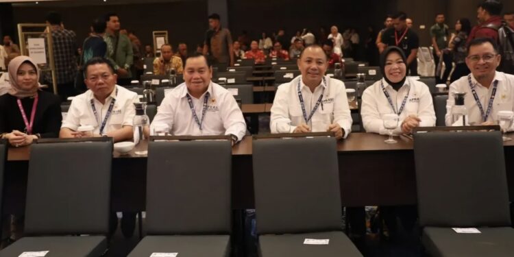 Foto: Prokopim Kotim/MATA KALTENG- Musyawarah Nasional VI APKASI dan HUT ke-25 APKASI di Samratulangi Ballroom, Hotel Sentra Manado Kabupaten Minahasa Utara, Sulawesi Utara, 30 Mei 2025.