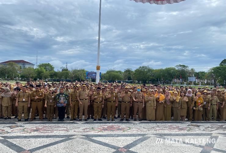 Sekda Kalteng Gelar Upacara Peringatan Hari Lahir Pancasila