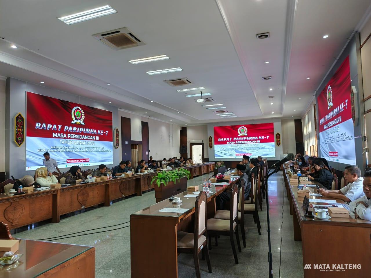 DPRD Kalteng Bahas Raperda Inisiatif Terkait Hak Keuangan dan Administratif Anggota Dewan