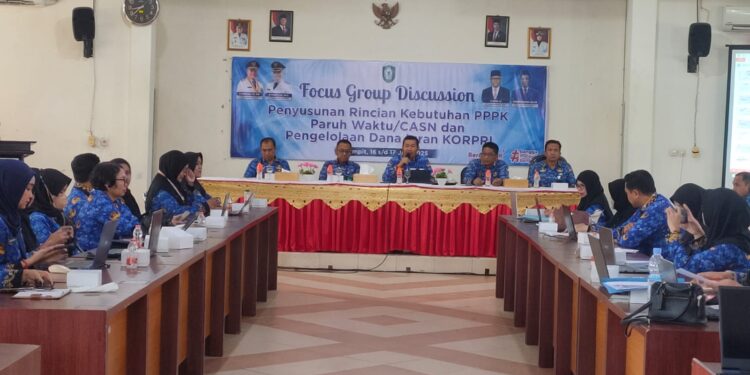 Foto: IST/MATA KALTENG - Fokus grup discussion penyusunan rincian kebutuhan PPPK paruh waktu di Kotim, 17 Juni 2025.