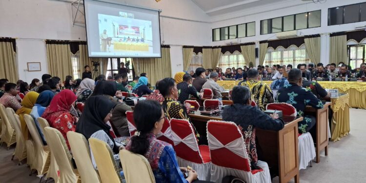 Foto: DIAN/MATA KALTENG - Suasana Musrenbang Rancangan RPJMD Kotim Tahun 2025-2029 di Aula Sei Mentaya BAPPERIDA, 19 Juni 2025.