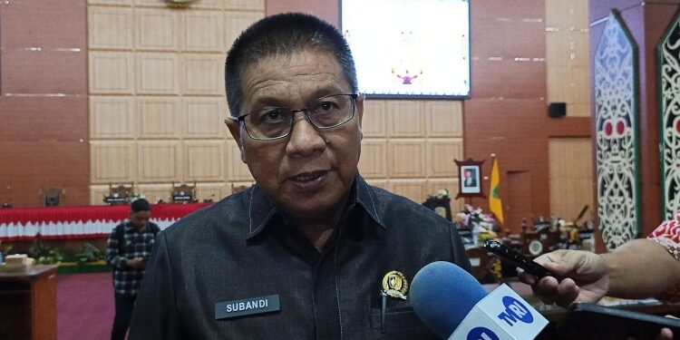 Ketua DPRD Kota Palangka Raya, Subandi.