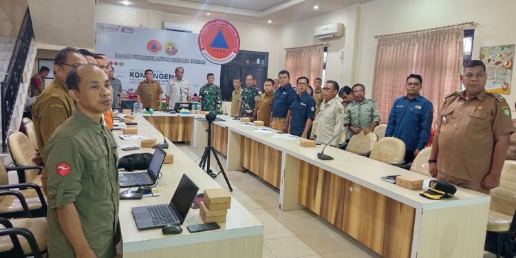 Foto: IST/MATA KALTENG - FGD Finalisasi Penyusunan Dokumen Kontingensi Bencana Karhutla Kabupaten Kotim Tahun 2025-2027 yang dilaksanakan secara Swakelola oleh Tim LPPM Universitas Palangka Raya di Ruang Pusdalops BPBD, 24 Juni 2025.