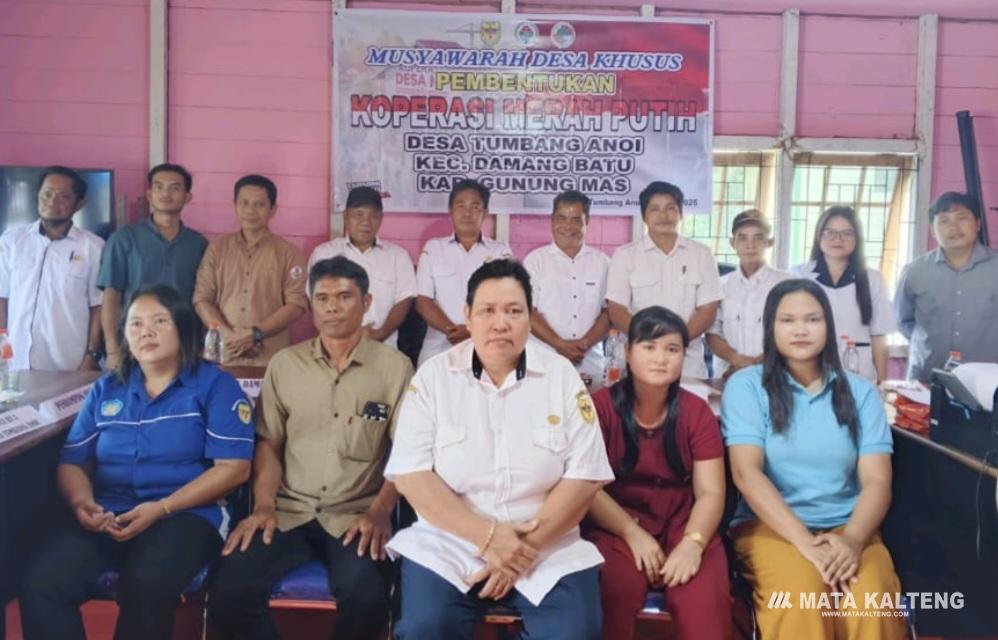 Seluruh Desa di Kecamatan Damang Batu Sepakat Bentuk Koperasi Merah Putih