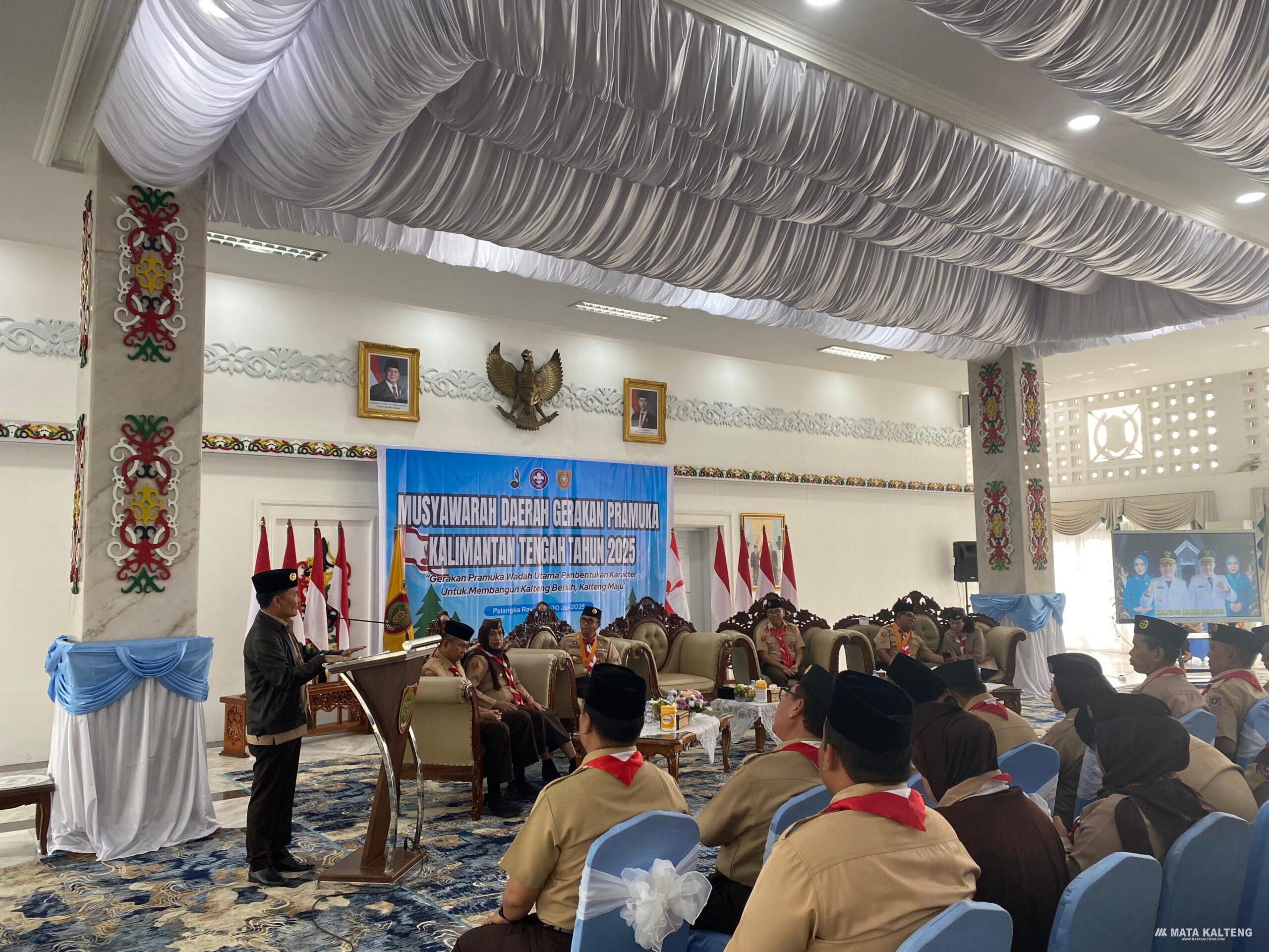 Musda Gerakan Pramuka Kalteng 2025, Gubernur Tekankan Peran Pemuda Bangun Daerah