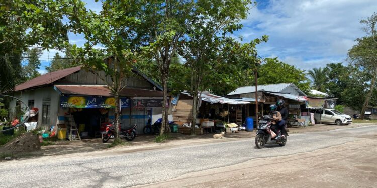 Foto: Kominfo/MATA KALTENG - Pasar Bina Karya Jalan Jendral Sudirman Km 6.