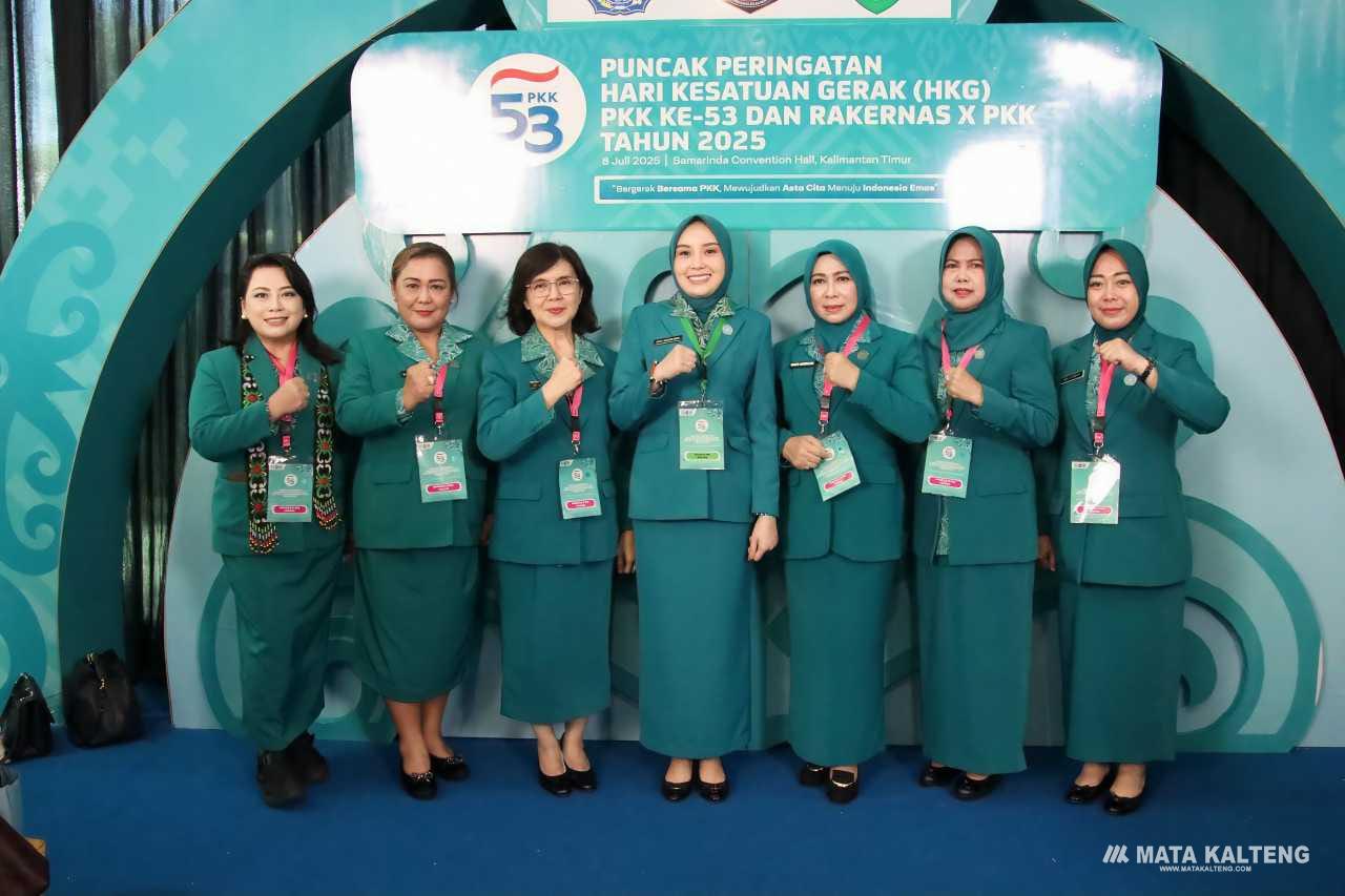 Ketua TP PKK Kalteng Hadiri Rakernas X PKK 2025 di Samarinda