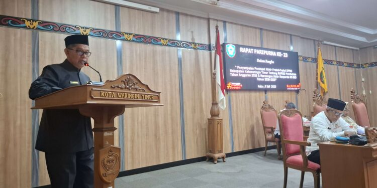 Foto: DIAN/MATA KALTENG - Juru biacara Fraksi PKB Zainudin.