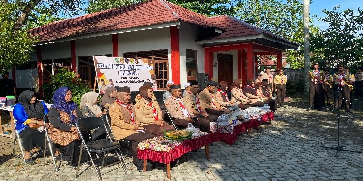 FOTO: IST/MATAKALTENG - Pelatihan Tekpram 2025 untuk Penggalang di Kecamatan Baamang, Kotim.