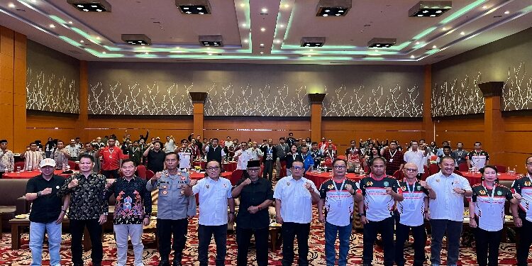 FOTO: IST/MATA KALTENG - Pembukaan musyawarah Kabupaten luar biasa pemilihan ketua KONI Kabupaten Kotim, Sabtu 12 Juli 2025.