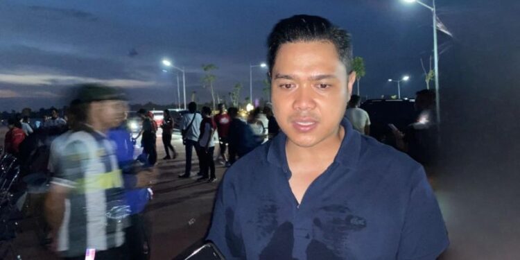 FOTO: NRA/MATAKALTENG - Plt. kepala Dinas Pendidikan Provinsi Kalimantan Tengah, kepad awak media usai mengikuti olahraga sore bersama Gubernur, Sabtu 12 Juli 2025.