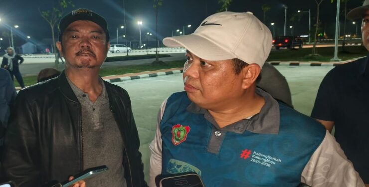 FOTO: NRA/MATAKALTENG - Kepala Dinas Kehutanan Kalimantan Tengah, Agustan Saining, kepada awak media, Sabtu 12 Juli 2025.