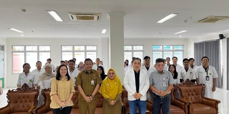 Foto: IST/MATA KALTENG - RSUD dr Murjani saat terima 38 Mahasiswa Koas Dokter Muda dari UPR, 14 Juli 2025.