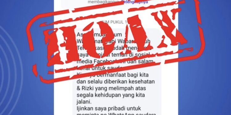 Foto: IST/MATA KALTENG - Informasi hoax menggunakan nama Wabup Kotim Irawati.