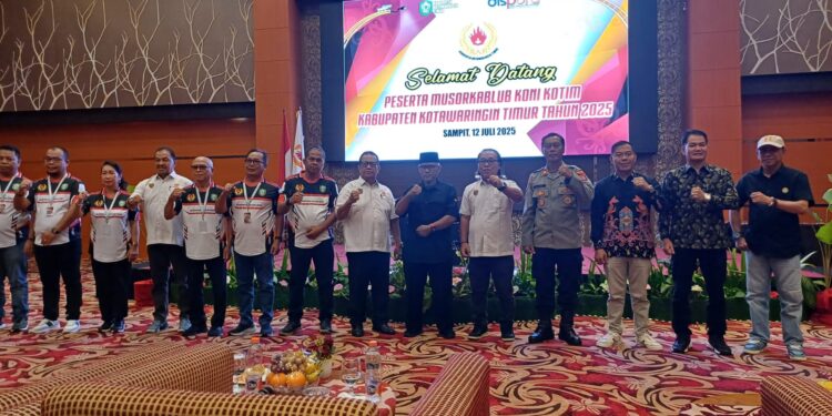 Foto:IST/MATA KALTENG - Musyawarah luar biasa pemilihan ketua KONI kabupaten Kotim belum lama ini.