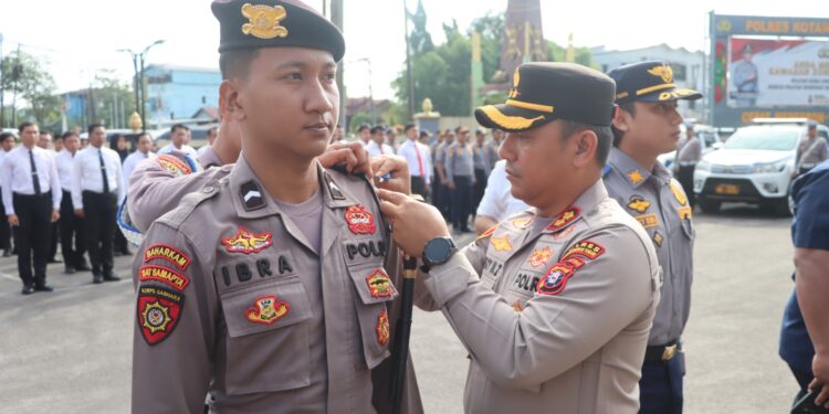 FOTO: IST/MATAKALTENG- Apel gelar pasukan Ops Patuh Telabang 2025 yang dilakukan di Mapolres Kotim.