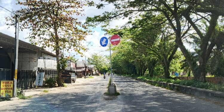 Foto:IST/MATA KALTENG - Suasana jalan Pemuda Sampit.