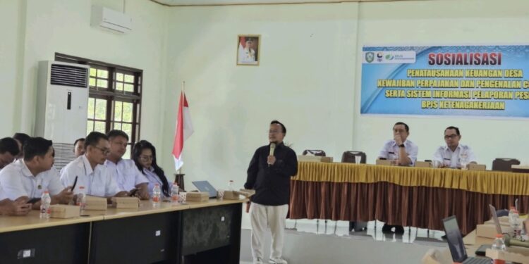 Foto: IST/MATA KALTENG - Sosialisasi Aplikasi SIPP oleh BPJS Ketenagakerjaan Sampit.