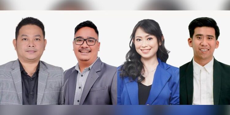 FOTO: MATAKALTENG - Ade Putrawibawa, Firstrian Hadi Wiranata, Merissa Bhernaded Lie dan Febriawan Mahendra, tim Kuasa Hukum Nani Setiawati.