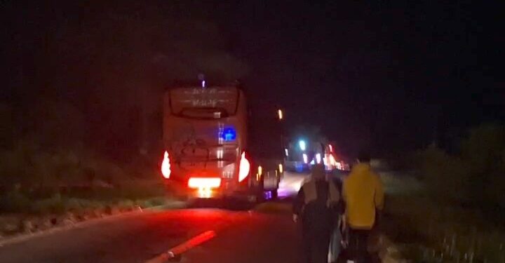 FOTO: IST/MATAKALTENG- Situasi terkini kondisi ke macet yang terjadi di jembatan Sei Lenggana pada Selasa, 5 Agustus 2025 malam.